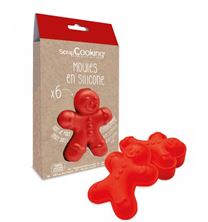 Picture of GINGERBREAD MAN SILICONE MOULD X6